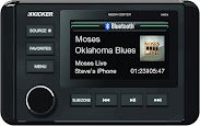 Kicker Marine KMC4 Multimedia Gauge-Style Receiver BT