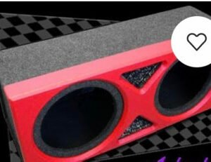 12inch double sub enclosure with triangle insert